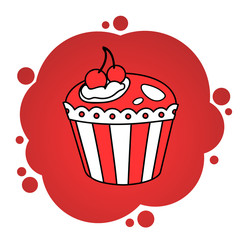 Red cupcake