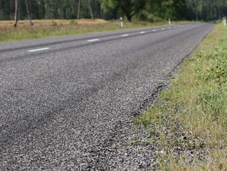 Country asphalt road.