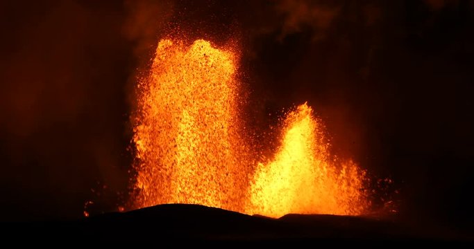 Volcanic eruption of Kilauea volcano in Hawaii at the end of May 2018, Fissure 8