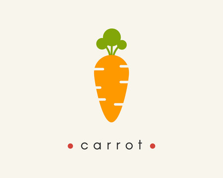  Flat colorful carrot icon