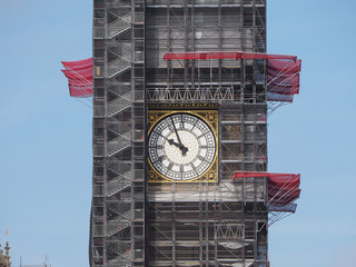 Big Ben conservation works in London
