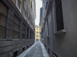 Via Melone, typical street in Milan