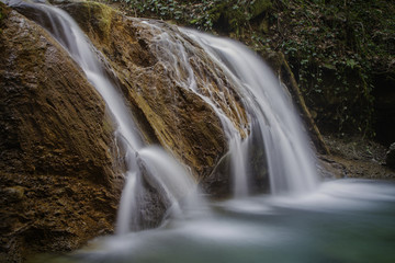Red and Green Waterfall