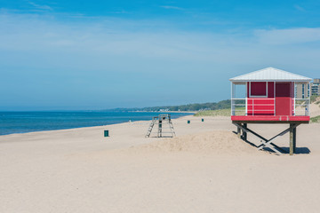 sand dunes near Pentwater on Michigan Lake USA
