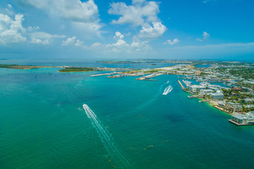 Aerial Key West Florida scenic landscape