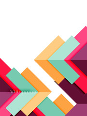 Multicolored abstract geometric shapes, geometry background for web banner
