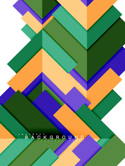 Multicolored abstract geometric shapes, geometry background for web banner