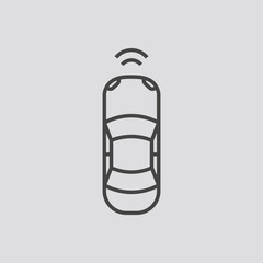 Car radar icon, Vector