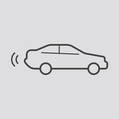Car radar icon, Vector