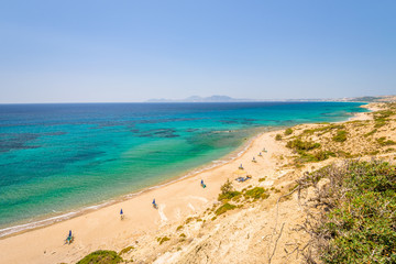 Beaches, Greece, Kos Island, Cap Helona: beautiful holiday setting on a secluded beach with...