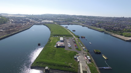 Barry docks Ariel view