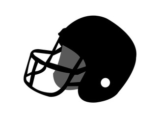 Simple rugby helmet illustration