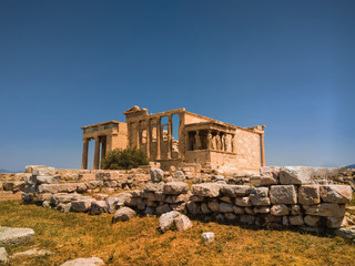 The Erechtheion or Erechtheum is an ancient Greek temple