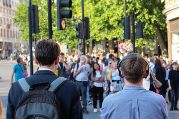 Fototapeta premium group of people in the street