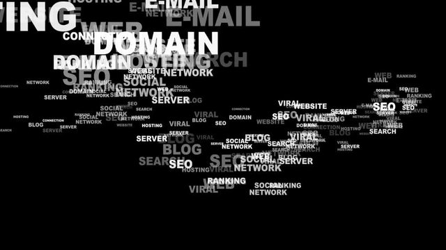 INTERNET Keywords, Rendering, Animation, Background, Loop, 4k
