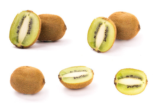 set of giwi on white background.