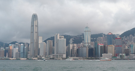 Naklejka premium Miasto Hongkong