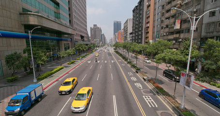 Taipei urban city street