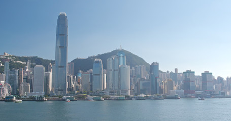 Naklejka premium Hong Kong urban city