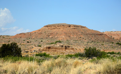 Sandstone mountain landscape in central New Mexico