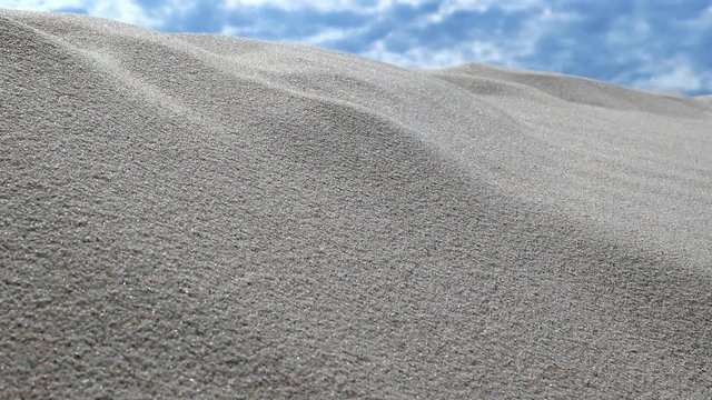 Sand on a Desert Dune Macro