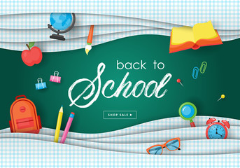 Back to school banner design © girafchik