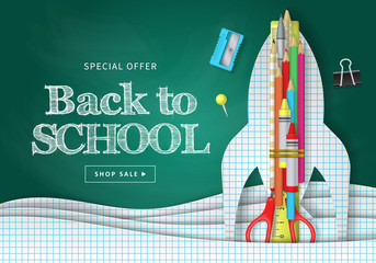 Back to school banner design