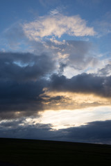 Mitternachtssonne in der Region bei Húsavík / Island 