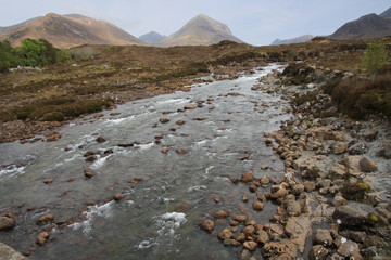 Landschaft  Sligachan-Schottland 