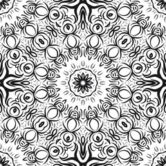 Flower mandala. Printable decorative elements. Vector illustration for design