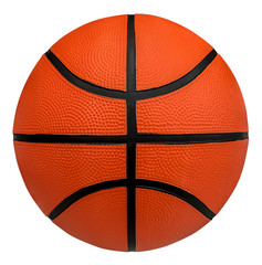 Basketball isolated on white background with clipping path