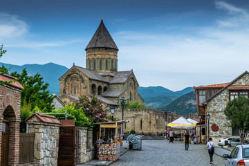 Obraz premium Orthodox church, Mtskheta‎, Svetitskhoveli Cathedral, Georgia