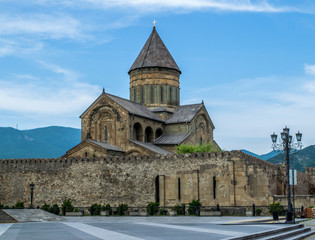 Fototapeta na wymiar Orthodox church, Mtskheta‎, Svetitskhoveli Cathedral, Georgia