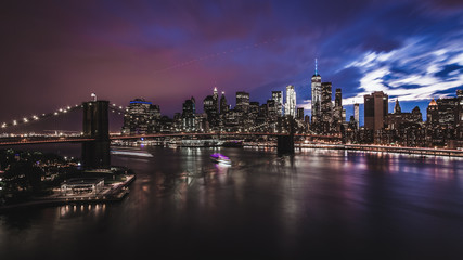 Fototapeta na wymiar Stormy New York Night