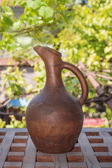clay wine jug