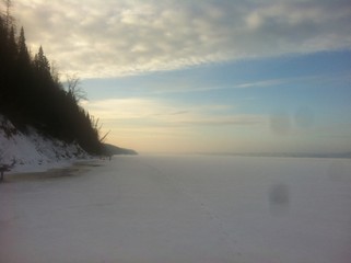 winter, snow, landscape,