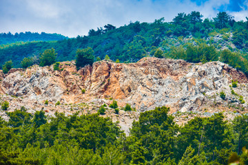 Fototapeta na wymiar Stone Mountain, rock, limestone