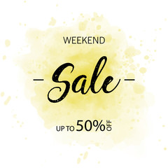 Sale final up to 70 off sign over art brush acrylic stroke paint abstract texture background poster vector illustration. Perfect watercolor design for a shop and sale banners