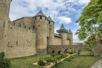 Fototapeta na wymiar Castillo de Carcassonne, Francia, 
