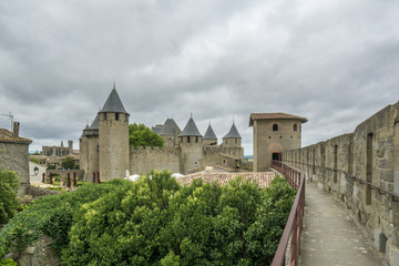 Fototapeta na wymiar Castillo de Carcassonne, Francia, 