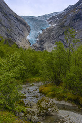 Fototapeta na wymiar Briksdal glacier in Norway