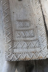 Vintage fragments of stones with patterns