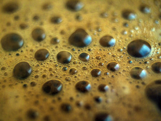 the chemical reaction of the paint with water