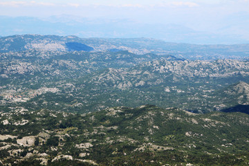 A view from Lovcen mountain, Kotor, Montenegro