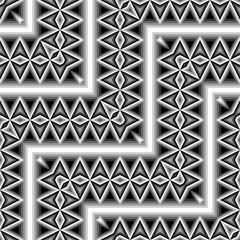 Design seamless monochrome zigzag pattern