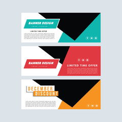 Banner design. Red banner. Yellow Brochure. Green poster. Facebook cover. Facebook banner. Voucher template. Gift card. Sale sign