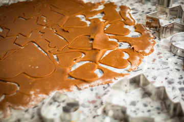 traditional christmas food - gingerbread baking