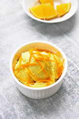 Orange ice cream