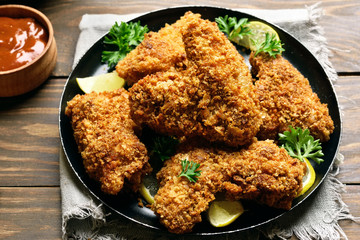 Crispy chicken wings