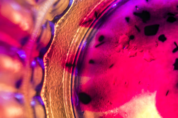 the chemical reaction of the paint with water